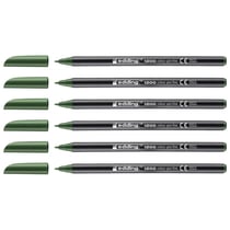 Lot de 6 feutres de coloriage pointe fine 1 mm - EDDING - Vert olive - 1200