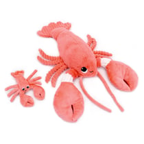 Peluche homard maman et son bébé corail - Les Déglingos