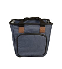 Sac tricot bleu marine 23x26x14cm