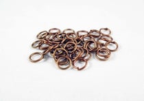 200 ANNEAUX OUVERTS 6 mm METAL cuivre - creation bijoux perles