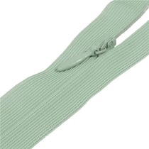 Fermeture invisible non séparable ajustable - vert tisane