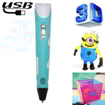 Stylo Imprimante 3D Portable USB Violet Pour Créativité et Art 3D Bleu YONIS