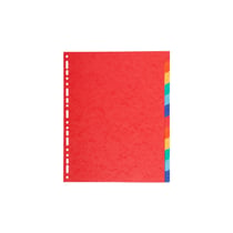 Intercalaires A4 + - 12 Positions - Carte Lustrée 225G - Exacompta