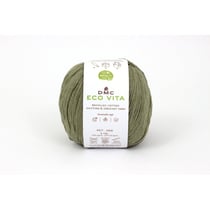 DMC - Fil Coton Recyclé Eco Vita 3mm 100g Tricot et Crochet Col. 198 vert