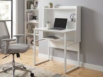 Bureau Panneau de particules de bois Blanc BUXTON - Beliani