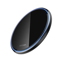 Avizar Chargeur Sans Fil pour Smartphone 15W avec Contour à Éclairage LED Noir