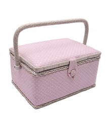 Coffret à couture A POIS ROSE Petite Taille - Rico Design Rose