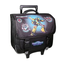 Cartable à roulettes 38 cm Transformers Noir - BAGTROTTER