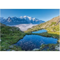 Puzzle massif du mont-blanc lacs des cheserys - 1500 pièces collection évasion - nathan - 87806