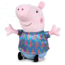 Peluche peppa pig : george chemise cactus 31 cm - peluche licence peppa le cochon