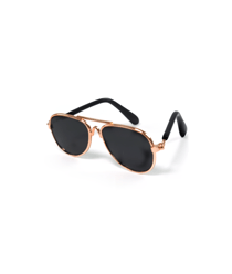 Lunettes d'aviateur pour Amigurumi / Poupée - 8 x 3 cm - Circulo Noir