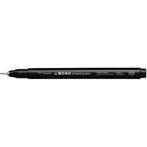 Lot de 4 feutres fins TOMBOW MONO drawing pen - Pointe métallique 0,30 mm - Noir