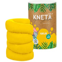Kneta - Pâte à modeler végétalienne : pot XXL bleu jaune