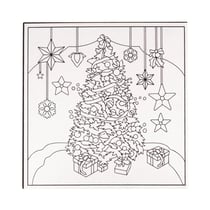 Carton entoilé à colorier ou à peindre Sapin 20 cm