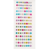 MégaCréa DIY - Stickers strass ronds cristal 1 cm 120 pièces