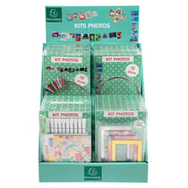 Présentoir kits photos rempli - Multicolore - Exacompta