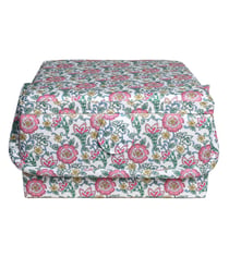 Boîte à couture 26,5cm x 26,5cm x 16cm fleur rose