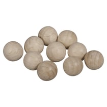 Boules en bois brut FSC100%, 23mm ø, non percées, 6 pièces