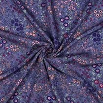 Tissu Viscose Ecovero Violetta sur fond Violet