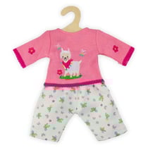 Ensemble pull tricot lama alpaga et pantalon 28/35 cm - heless - habit poupon (58)