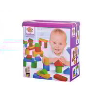 Blocs de construction en bois colorés bébé