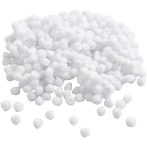 Pompons, d 5 mm, blanc, 550 pièces/ 1 Pq.