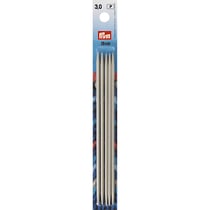Aiguilles à tricoter double pointe 15cm en aluminium x 5