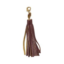 Pompon avec fermoir rouge bordeaux  9cm