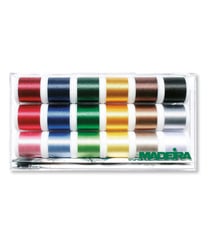 Coffret de Fils à Broder Polyneon 40 - 18 x 200m - Madeira Multicolore