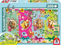 Puzzle 200 pièces - Chevaux Heureux - Schmidt Spiele