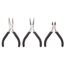 Lot de 3 pinces à bijoux - Bec rond, bec plat courbé et pince coupante - Vaessen Creative