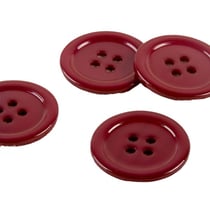 Lot de 3 boutons 100% nacre ronds bourgogne