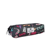 Trousse scolaire POL FOX – Bleu marine – SHARK – 2 compartiments