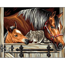 Princesse - Canevas antique Un trio en or Rafael Angelo 50x65cm