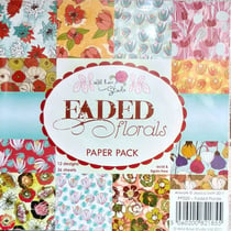 36 papiers fantaisis assorties 15.2 x 15.2 cm Wild Rose Studio FADED FLORALS
