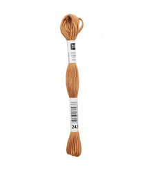 Fil à broder mouliné Uni - Rico Design 243 Marron