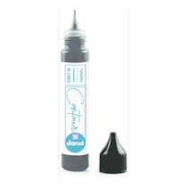 Peinture pour contour et relief - Noir - Effets vitrail - Sur verre - Darwi - 30ml