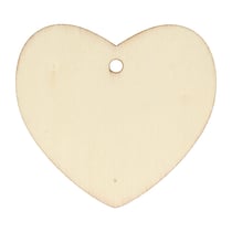 Set 6 étiquettes cœur - 5x5,5 cm - Artemio