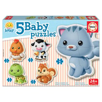 Baby puzzles les animaux commun - Educa Borras - Rouge