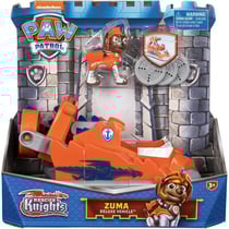 Pat patrouille knights rescue : zuma et son hovercraft - figurine chien - vehicule de luxe - paw patrol - spin master - 20135922