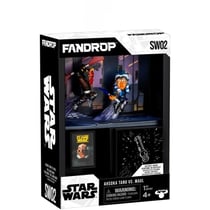 Figurine - x STAR WARS - Darth Maul vs Ahsoka - Vitrine avec scene culte + mini affiche - 18 cm