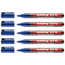 Marqueur permanent pointe fine 1 mm - EDDING - Bleu - Lot de 5