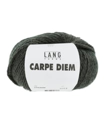 Pelote de Laine et Alpaga à tricoter CARPE DIEM - Lang Yarns 0398 Vert Chiné