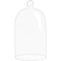 2 cloches en verre 12 cm - Artemio
