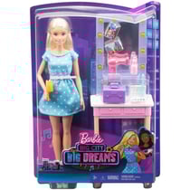 Coffret barbie star de malibu : et sa loge californienne + 7 accessoires - mattel - gyg39 - poupees mannequin