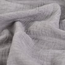 Tissu aspect Lin uni Gris