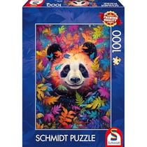 Puzzle 1000 pièces - Le Panda dans la Forêt Arc-en-Ciel - Schmidt Spiele