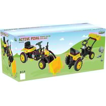 Tracteur à pédales avec pelle de chargement