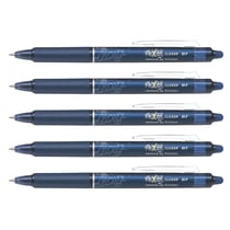 Lot de 5 stylos roller Frixion Ball Clicker 0.7 Bleu noir