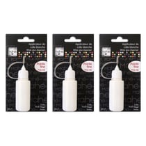 3 tubes de colle blanche pointe fine - 20 ml